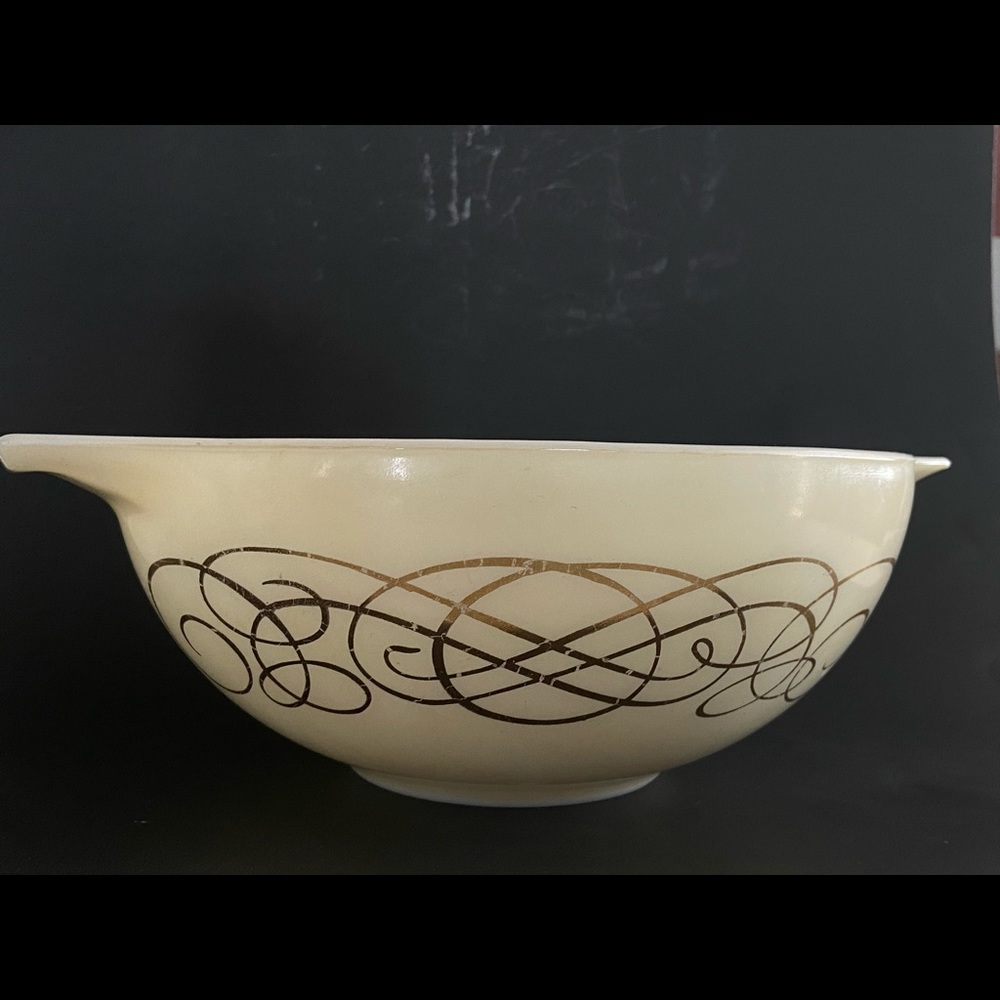 Vintage Pyrex 50’s scroll gold - Picture 6 of 11
